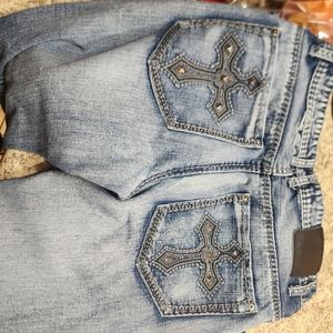 BUCKLE BLACK MENS JEANS